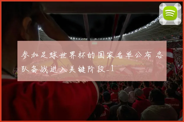 参加足球世界杯的国家名单公布 各队备战进入关键阶段_1